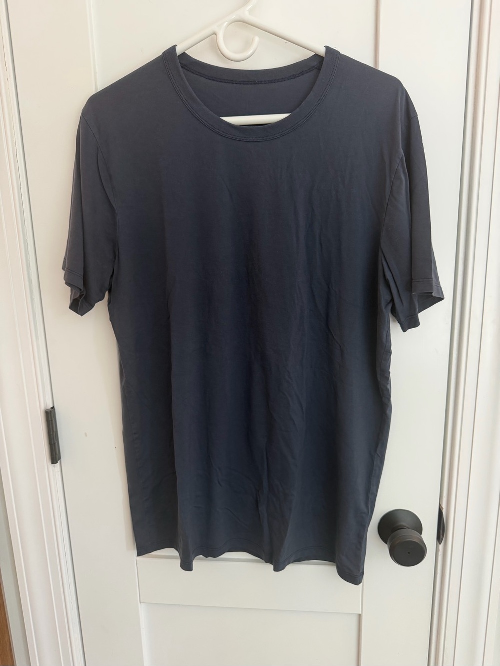 lululemon athletica Men's Crew T-Shirt - Charcoal Blue
